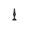 Plug Anal Noir en Silicone avec Ventouse Taille L 12,7 cm Pocket Pleasure + 1 dosette de lubrifiant